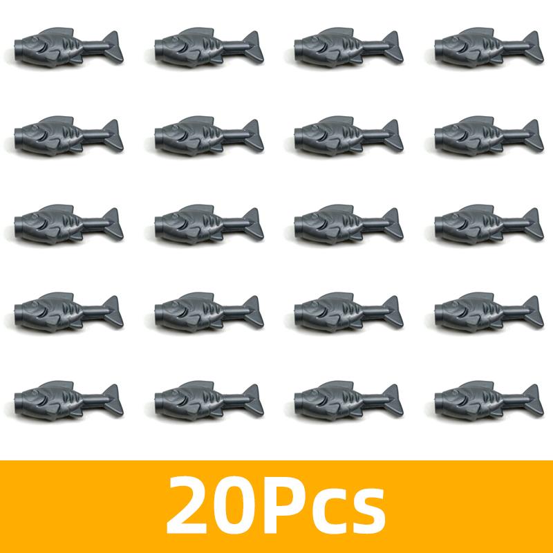 Творческие строительные блоки MOC City Scene Fish Tank LivingRoom Interior Decoration Собранные своими руками Рыба Рептилия Омар Скалолазание Домашнее животное