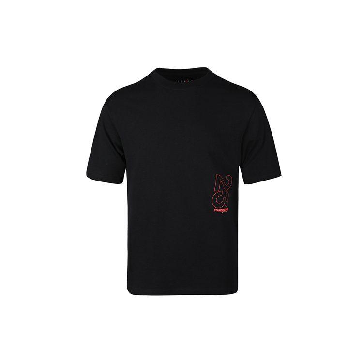 Jordan Air Jordan 23 T Shirts Men's Black Crew Neck Moderate Straight Fit CN3104-010