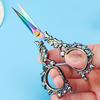 Vintage Carved Flower Scissors Heavy Duty Stainless Steel Sharp Blade Multipurpose Tailor Scissors DIY Embroidery Arts Crafts Crochet Yarn Scissors