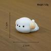 Miniature Cute Cartoon White Puppy Resin Ornament for Home Decor