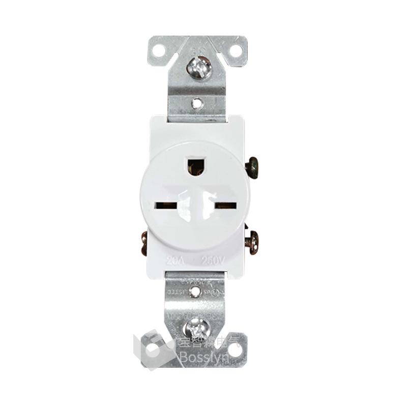 Type 118 US Standard 15A/20A Single Gang Power Socket for Home Renovation