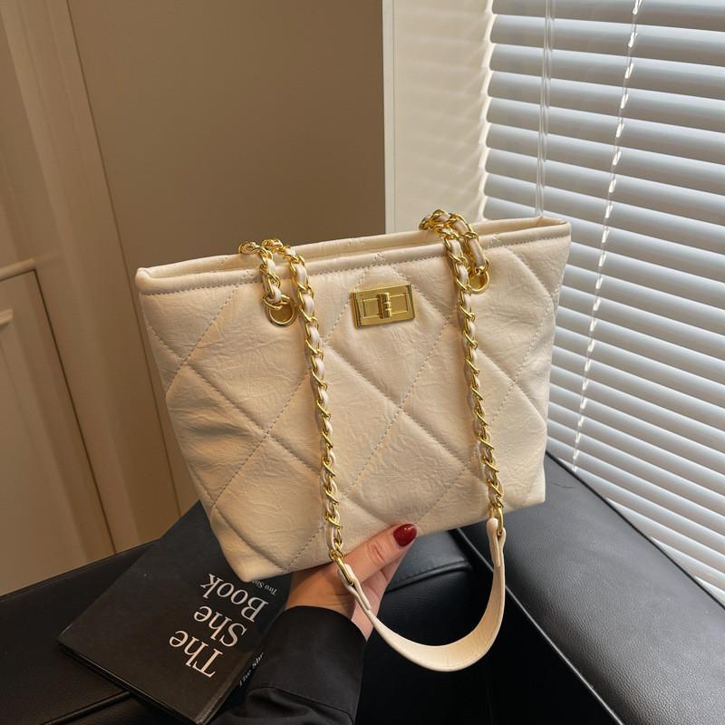 IELGY Large-Capacity One-Shoulder Diagonal Female Bag Spring Fashion Korean Version Work Commuter Underarm Tote Bag