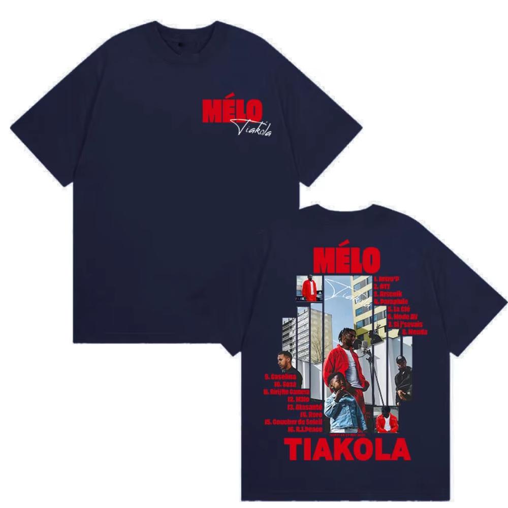 Рэпер TIAKOLA MELO Тур Графический Женский Унисекс Ретро Высокое Качество Круглый Вырез Женские Футболки Хип-Хоп Одежда Оверсайз Футболка