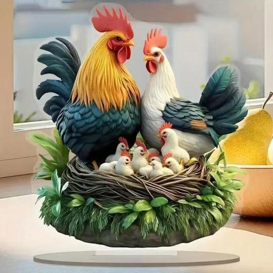 Акриловая настольная табличка 2D плоская Фея/Дерево/Сцена Рождества/Ворона Настольное украшение на Рождество Пасху для дома офиса полки столешницы