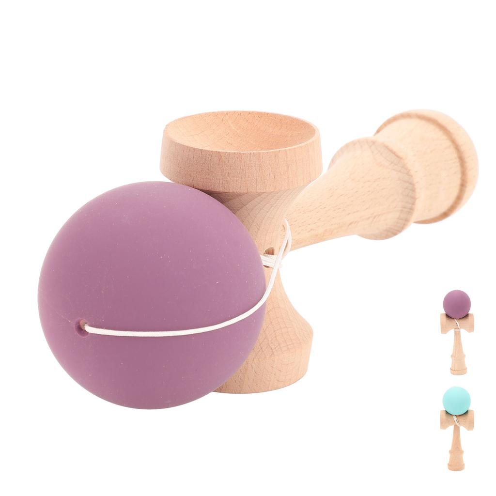 Kendama Wooden Kendama Toy Portable Kendama Improves Hand Eye Coordination with String for Indoor an