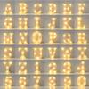 1pc White Decorative Led Light Up 6.3'' Number Letters Sign Night Lights Marquee For Home Wedding Party Birthday Christmas Decor