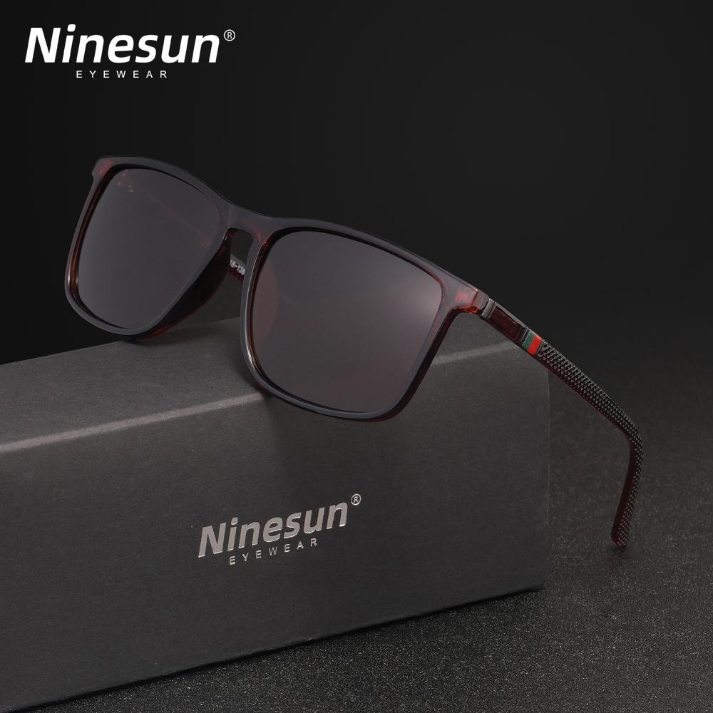 NINESUN Men/Women Sunglasses Polarized UV400 Protect Ultralight Rectangle Fishing Glasses Driving Anti-Glare Mirror Lens