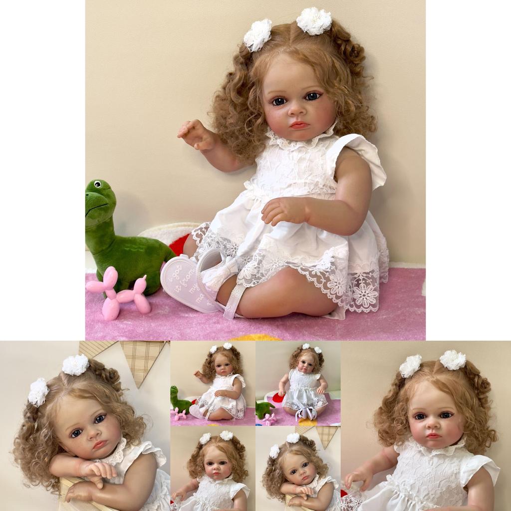 Силиконовая кукла реборн 60 см, реалистичные детали вен для коллекционеров и дарителей