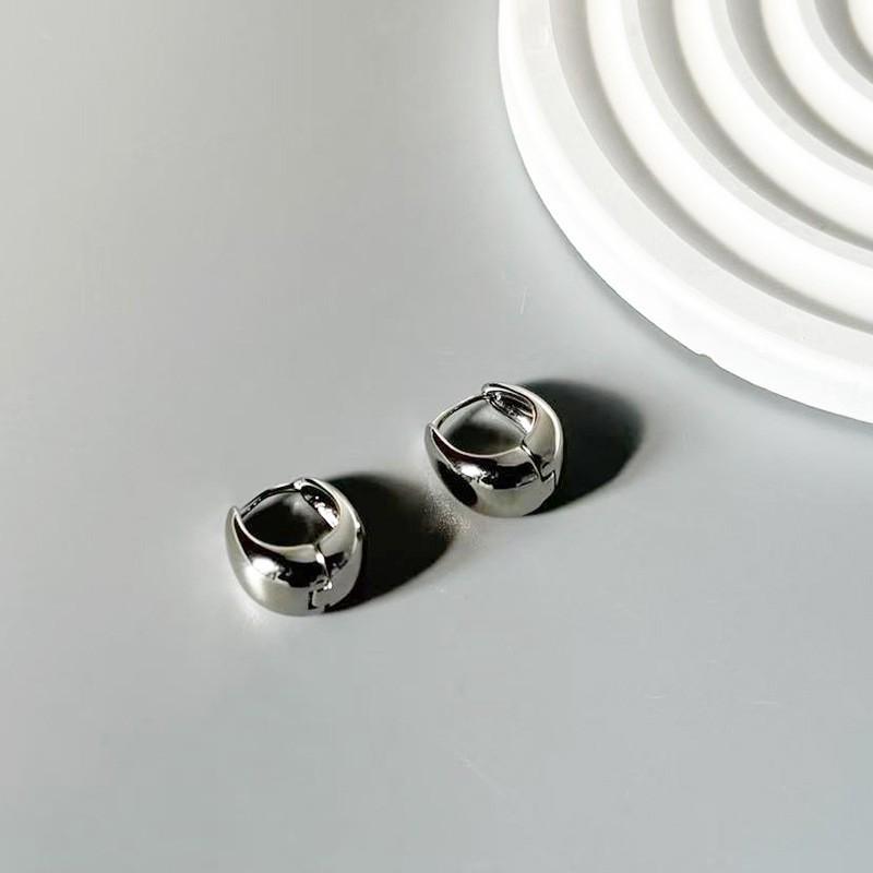 Геометрические серьги-кольца в корейском стиле: Элегантные, Универсальные Украшения для Ушей для Женщин и Студенток