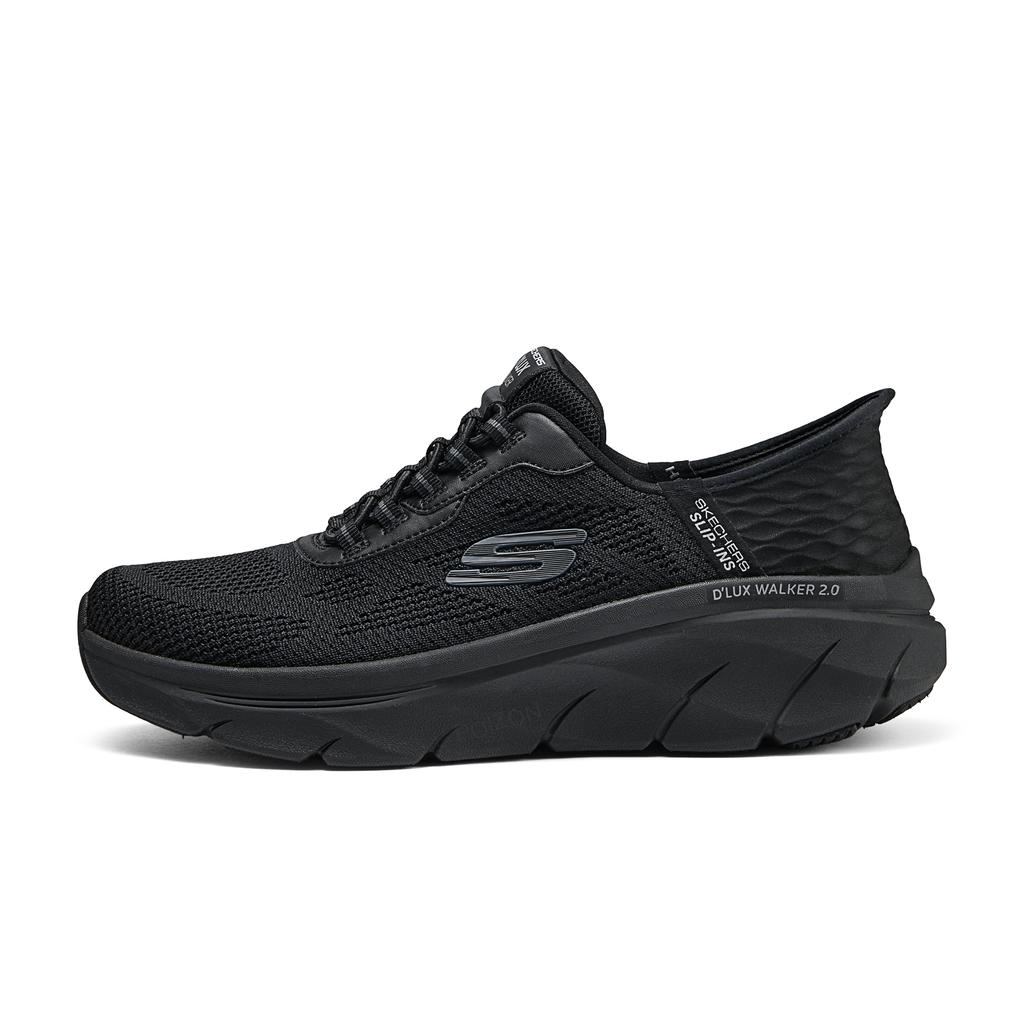 Skechers Удобные Прочные Дышащие Впитывающие пот Низкие Беговые Кроссовки Мужские кроссовки Черный 232446-BBK