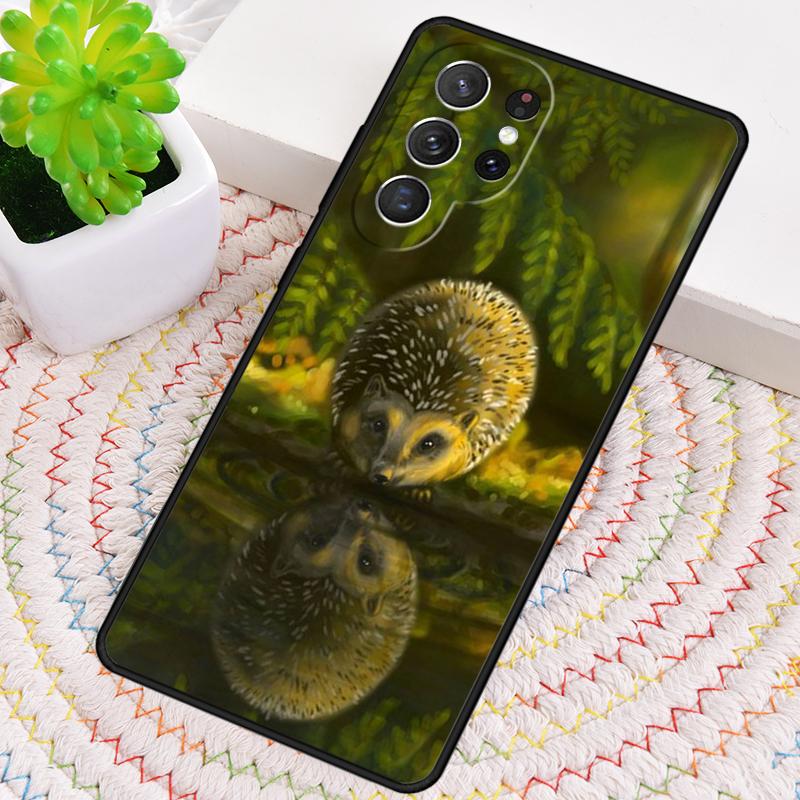 Милый силиконовый чехол для телефона с ежиком для Samsung Galaxy note 10 pro S26 S25 S24 S23 S22 S21 Plus S25Ultra Capa Cover