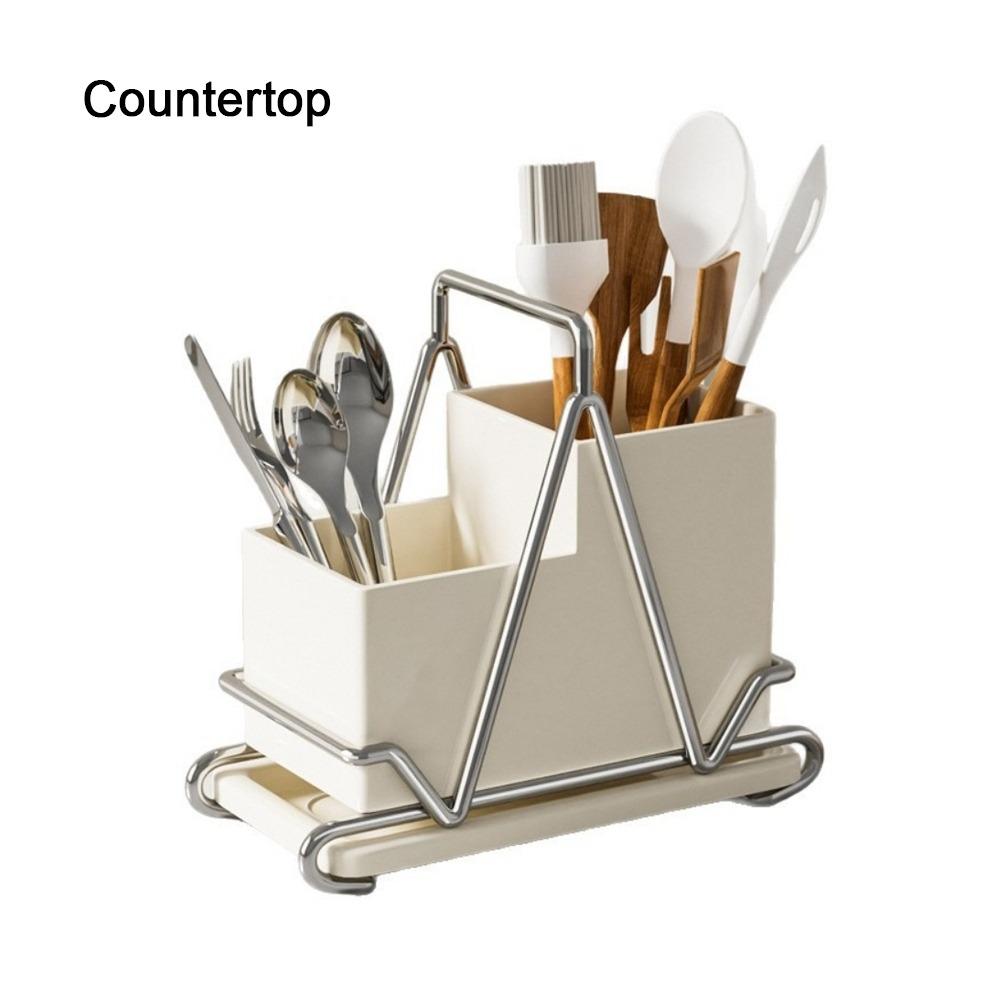 Коробка для хранения палочек из нержавеющей стали, настольный держатель для посуды, органайзер для столовых приборов для дома