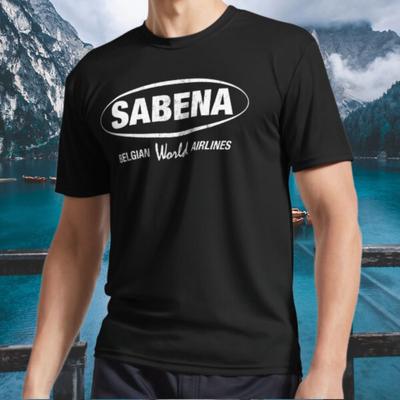 Новая Футболка Sabena Бельгийские Мировые Авиалинии Логотип Активная Футболка Смешная Размеры от S до 5XL
