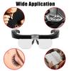 Head-mounted Magnifying Glasses With Led Light For Reading Watchmaker Repair Usb Rechargeable Magnifier 1.5x 2.5x 3.5x 5.0x