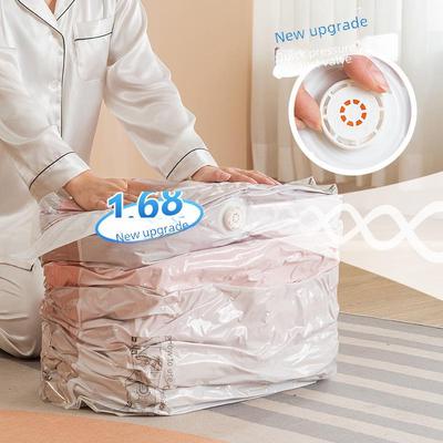 3D вакуумный компрессионный мешок для хранения одежды и одеял — вакуумный насос не нужен