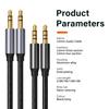 24k Gold Plated 3.5mm Aux Cable 4 Pole TRRS TRS Auxiliary Male to Male Stereo Jack HiFi Support Microphone Function Audio CableGood product