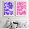 Максималистский More Amor Por Favor красочный эклектичный синий розовый любовь цитата настенная живопись холст живопись постер для гостиной домашний декор
