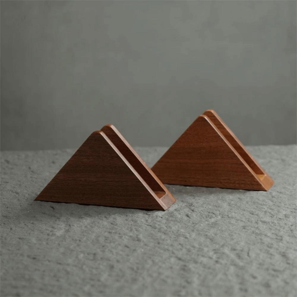 Elegant Creative Napkin Stand Decorative Vertical Paper Storage Rack Wooden Tissue Holder Hotels