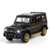 Коллекционная игрушечная машина Benz G63 AMG из сплава в масштабе 1/32, литая модель автомобиля с откидной спинкой, подсветкой и звуком