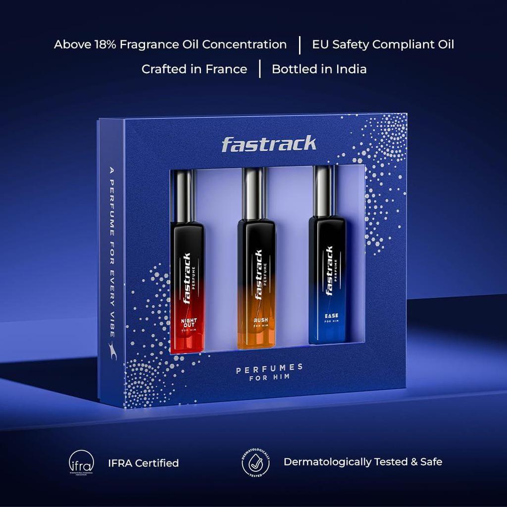 Подарочный набор парфюмерии Fastrack для мужчин – Ease, Night Out &