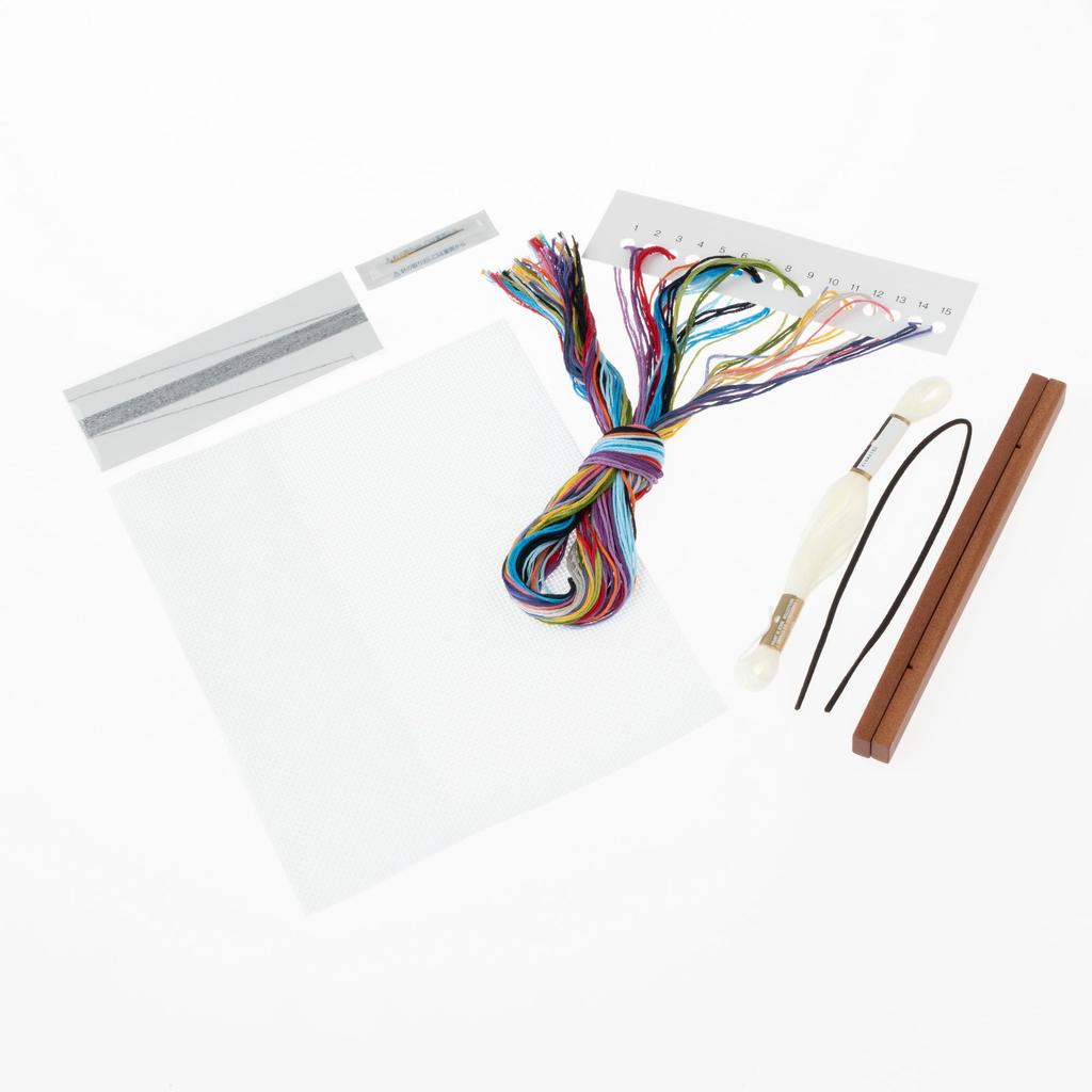 Набор для вышивания «Космо» Сезон, когда жизнь — это карповый стример в солнечную погоду в мае Набор для вышивки крестом x 18 см [Наслаждайтесь жизнью] 22,5 см № 522304