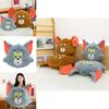 Tom And Jerry Cartoon Plush Cushion Pillow For Home Office Napping