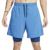 Unlimited Dri-FIT Solid Color Lace-Up Two-In-One Multi-Functional Sports Shorts Men Shorts Blue DV9334-402