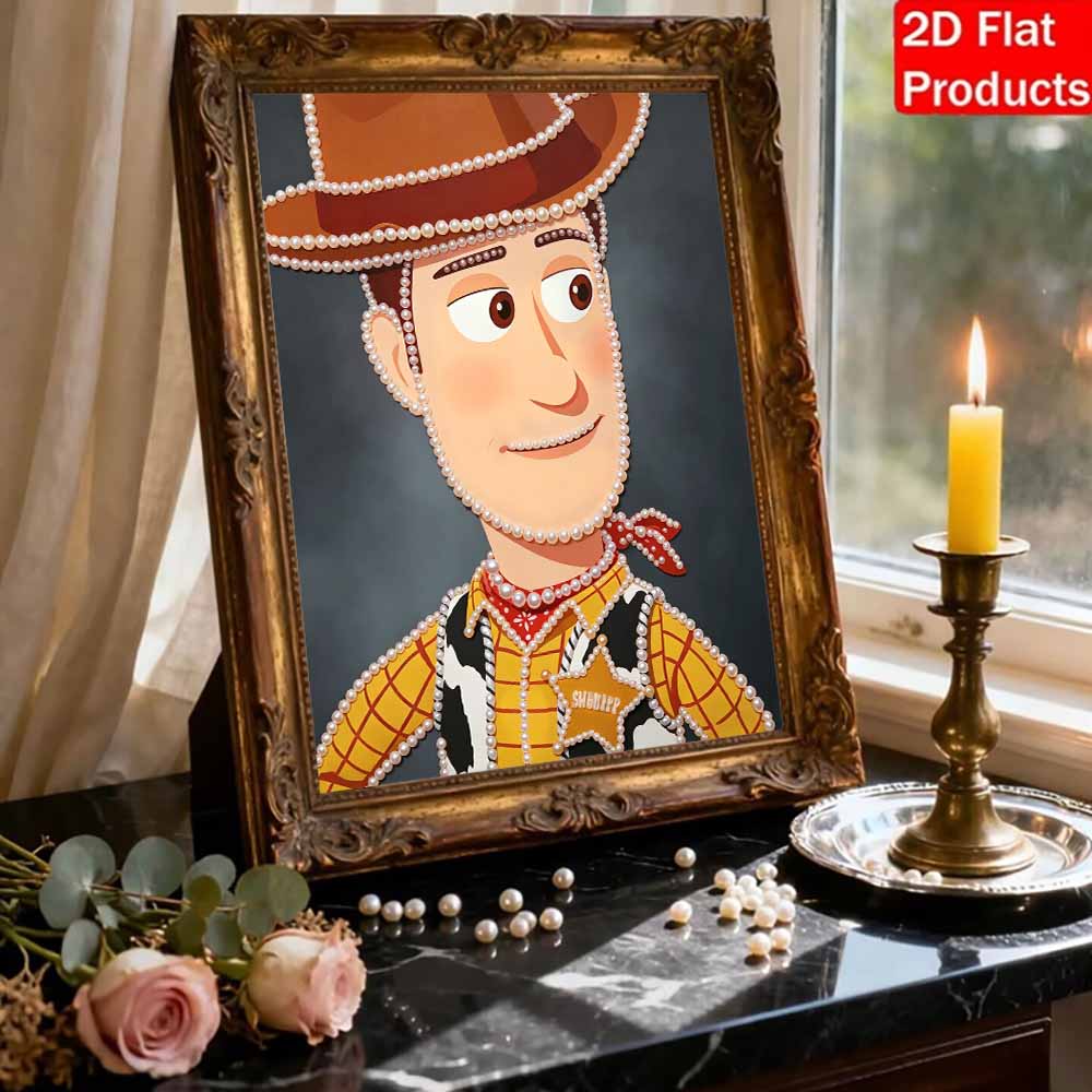 Disney Pearl Painting Toy Story Woody Art Kit Adult Beginner Home Wall Decor Special Shape