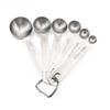 Hot 6pcs/set Food-grade Stainless Steel Measuring Spoon Set Sugar Coffee Powder Spice Measure Scoop Kitchen Baking Tools