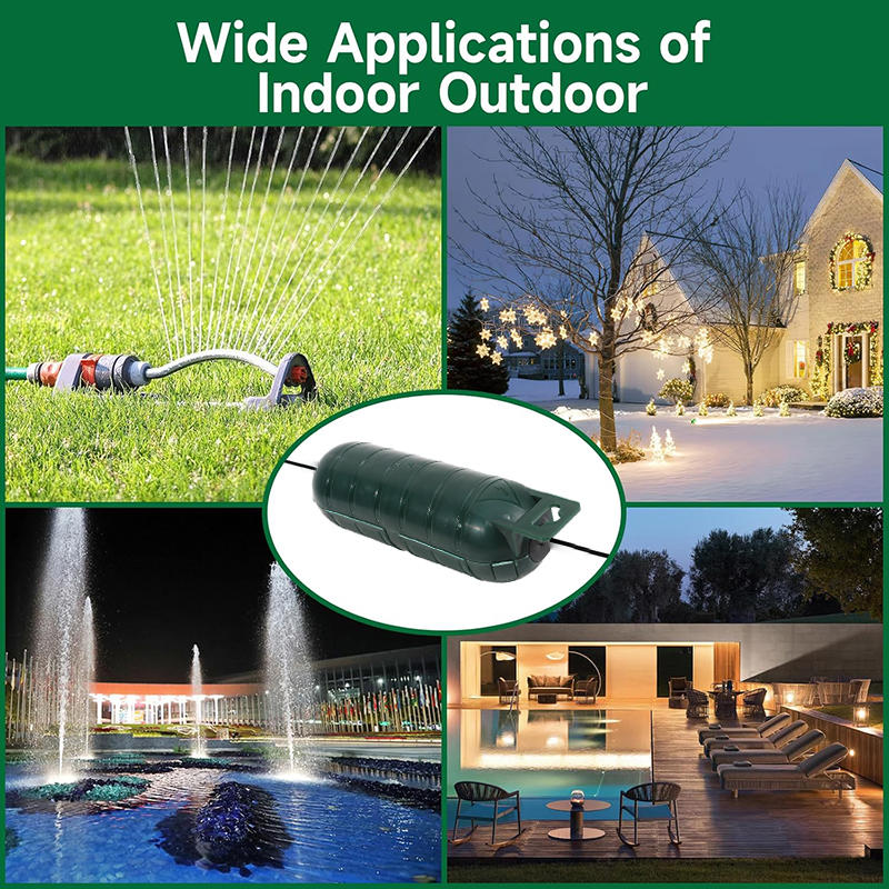 Outdoor Waterproof Electrical Junction Box - IP65 Rated Plastic Enclosure for Garden Security Light Sensor Wire Connection