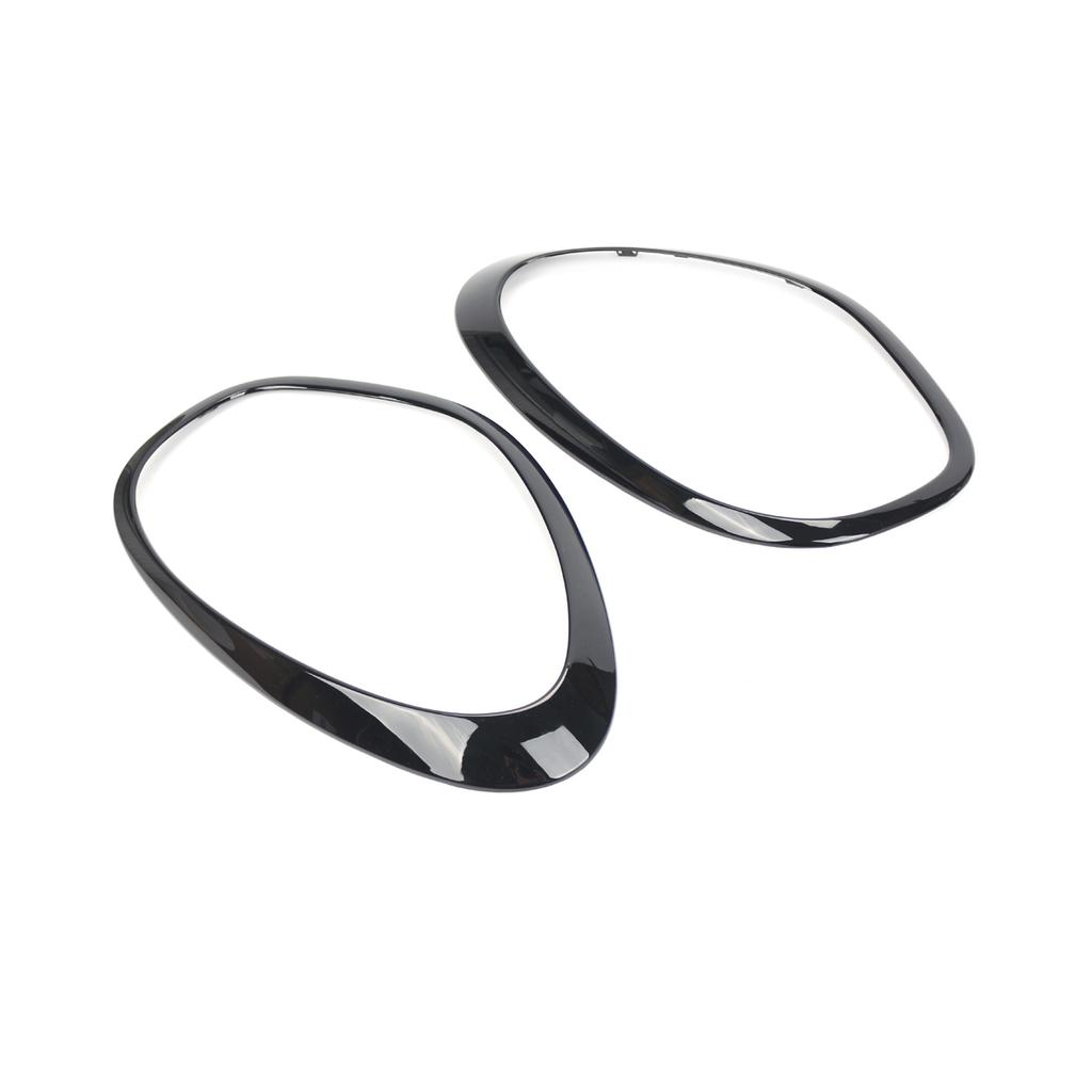 2 шт., глянцевое черное кольцо для фар, накладка, объемная крышка для Mini Cooper R60 Countryman 2011 2012 2013 2014 2015