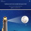 Moonlight Lighthouse Projector: Bedroom Night Light & Bluetooth Speaker Ornament, Perfect Birthday Gift.