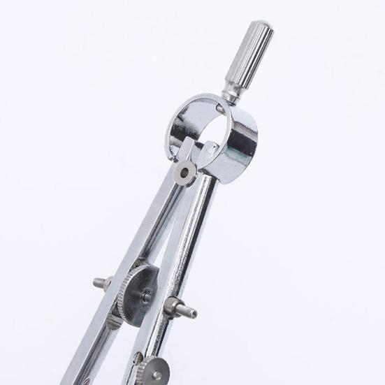 Metal Spring-Type Caliper Divider Multifunction Bow Compass Divider for Geometry Drafting Engineering Drawing Architecture Tool