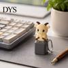 Keyboard Fidget Toy with Light Sound Animal Sound, Rechargeable Cow Goat Tactile Feedback Office Desk Monkey Pigeon Finger Clicker, Push Button
