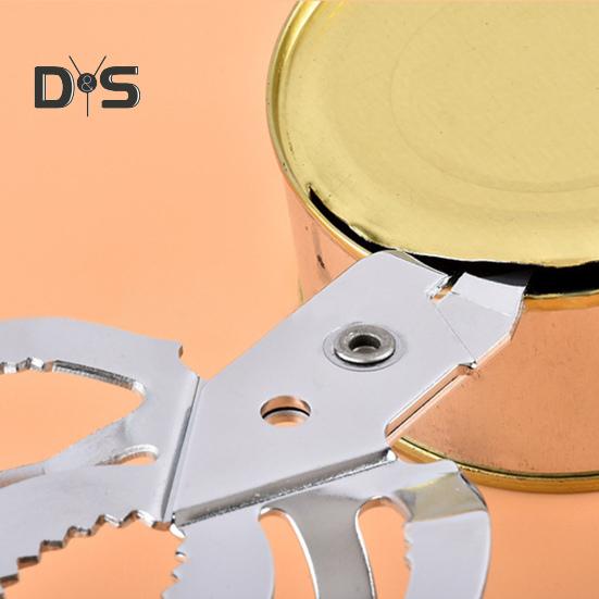 Открывалка для банок серебристого цвета, многоцелевая, многофункциональная, инновационная открывалка для банок