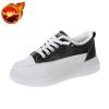Woman Footwear Lace Up Round Toe Shoes for Women High On Platform Korean Original 39 H Vulcanized Shoe A Comfortable and Elegant