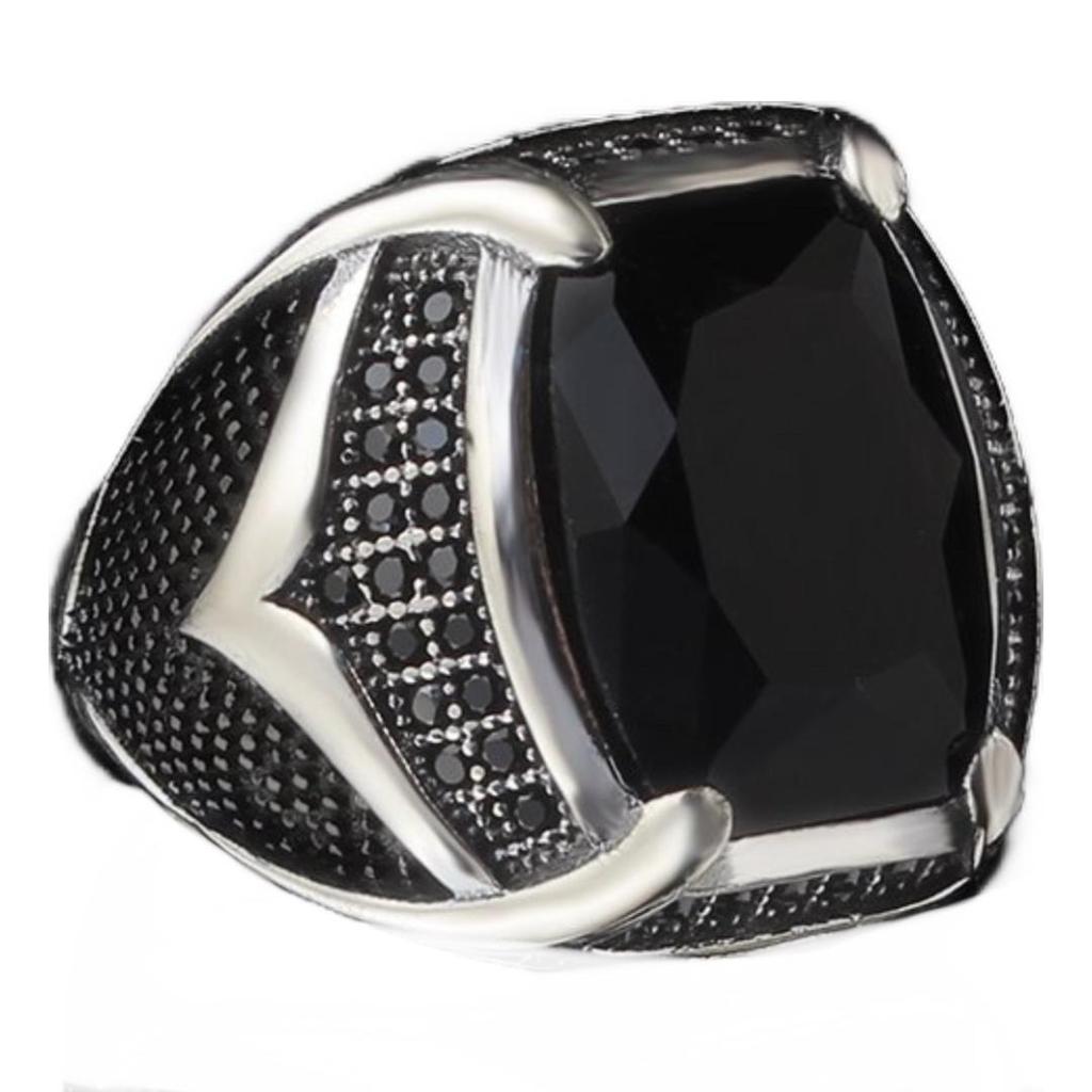 Серебряное мужское кольцо, роскошные украшения, мужские аксессуары, лучший подарок для Besties, аксессуары из стерлингового серебра 925 пробы, лучший подарок на годовщину