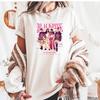 Черная розовая футболка унисекс, K-pop Черно-розовая футболка, Черно-розовая футболка без рамки, Подарок для поклонников Blackpink, Милая K-pop футболка унисекс