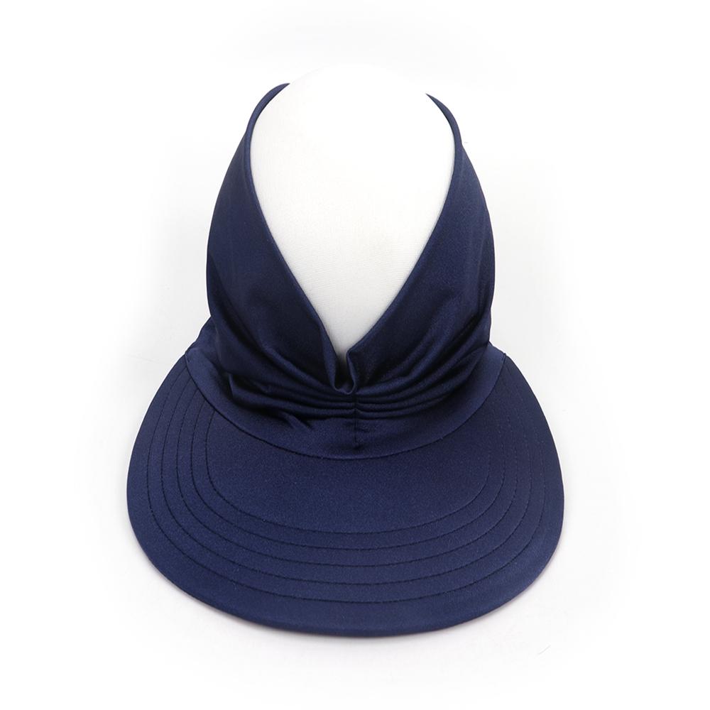 Женская эластичная анти-ультрафиолетовая солнцезащитная шляпа с открытыми полями и большими очками для спорта