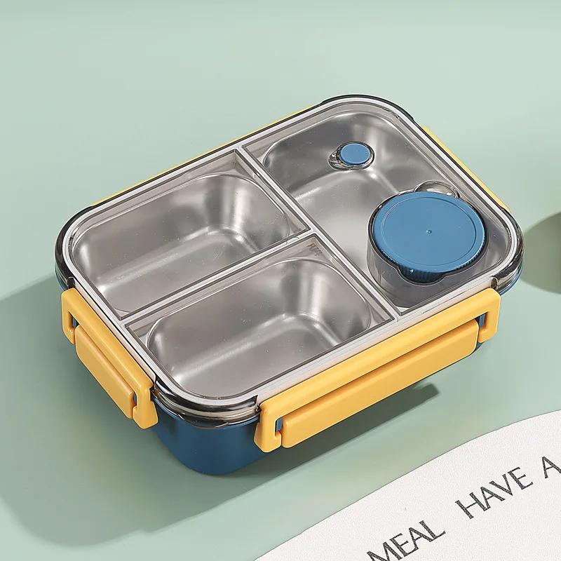 850ml Portable Lunch Boxes for Children Adults Thermo Soup Bento Box Stainless Steel Insulated Heating Food Storage Container