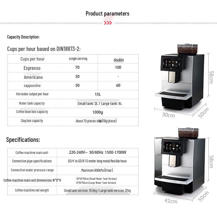 Dr. Coffee F11 Upgraded Commercial Automatic Italian Coffee Machine
