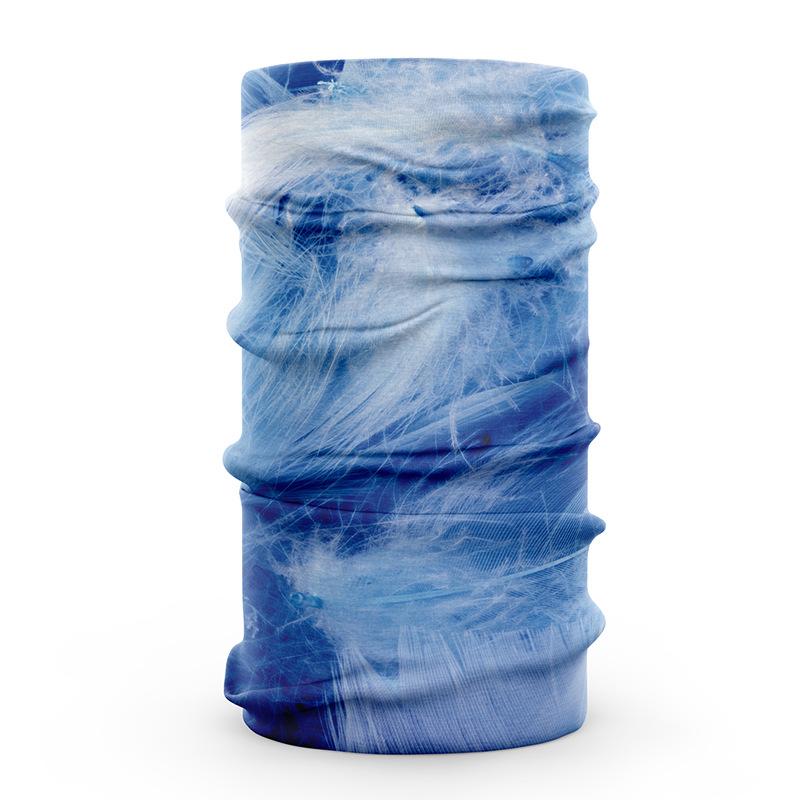 3D Visual Effects Smoother Ice Silk Fabric Face Bandana Scarf Dustproof Neck Gaiter Breathable Unisex Hiking Cycling Headwear