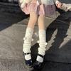 Autumn & Winter Warm Bow Leg Warmers, Cute Lolita Style Pompom Socks for Women