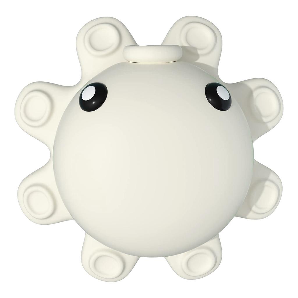 Silicone Sun Shaped Sensory Fidget Toy with Suction Cups for Baby and Toddler Tactile Exploration Teething and Bath Play