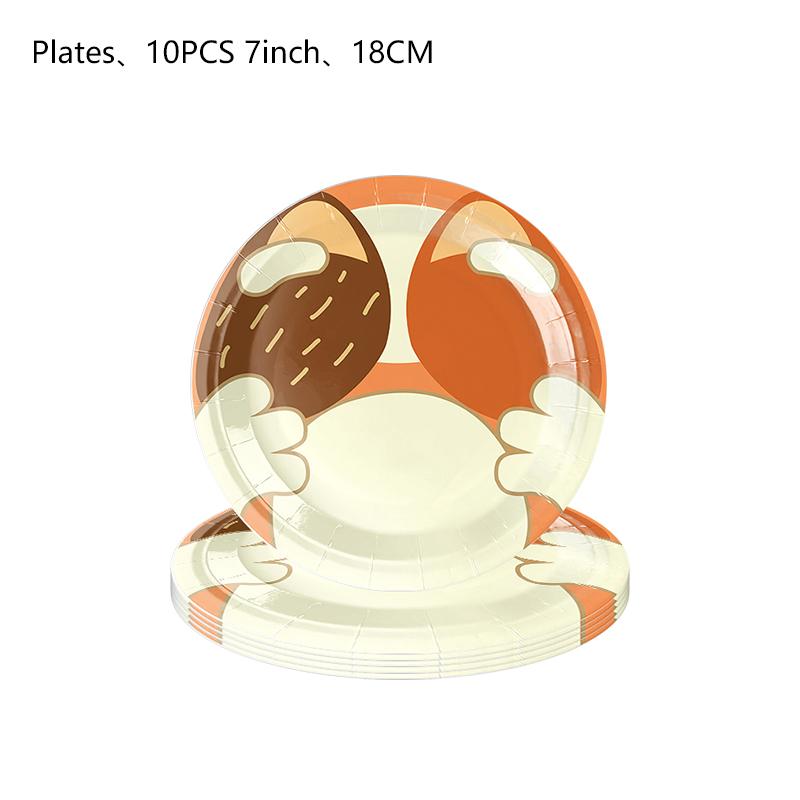 Birthday Party Decoration Blue Balloons Bluey Tablecloth Backdrop Party Supplies Bluey Birthday Set Party Favors Kids Birthday