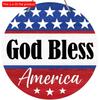 2D плоский 20*20 см 1 шт. Бог благословит Америку приветственная вечеринка знак декор подвесные принадлежности, флаг США и узоры звезд хорошее качество деревянные подвесные декоративные принадлежности