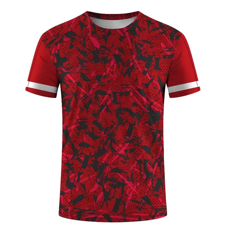 Summer Outdoor Short Sleeve 3D Printed T Shirts Casual Loose Running Fitness Tees Tops Simple Fashion Sports T-shirts for Men
