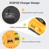 DCB102 Double Charger For 10.8V 12V 14.4V 20V Lithium Ion Battery Pin DCB203 DCB204 DCB205 DCB118 DCB105 DCB107 DCB11