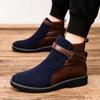 Fashion Man Classic Retro Leather Chelsea Boots Outdoor Men Fashion Ankle Boot Mens Casual British Style Short Boot New High-Top Shoes