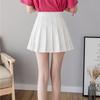 Женская летняя плиссированная атласная юбка с высокой талией, мини-модная повседневная теннисная юбка с приталенной талией, школьная юбка